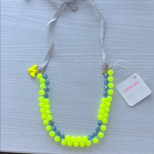 Crewcuts Kids Neon Yellow and Blue Beaded Necklace